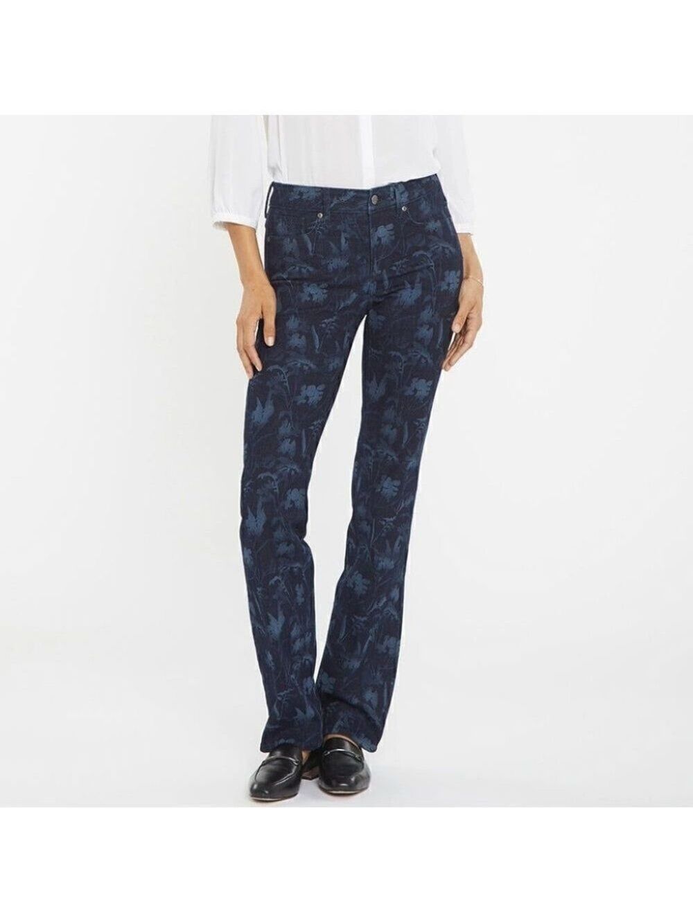 NEW NYDJ | Marilyn Straight Jeans in Bishop Floral